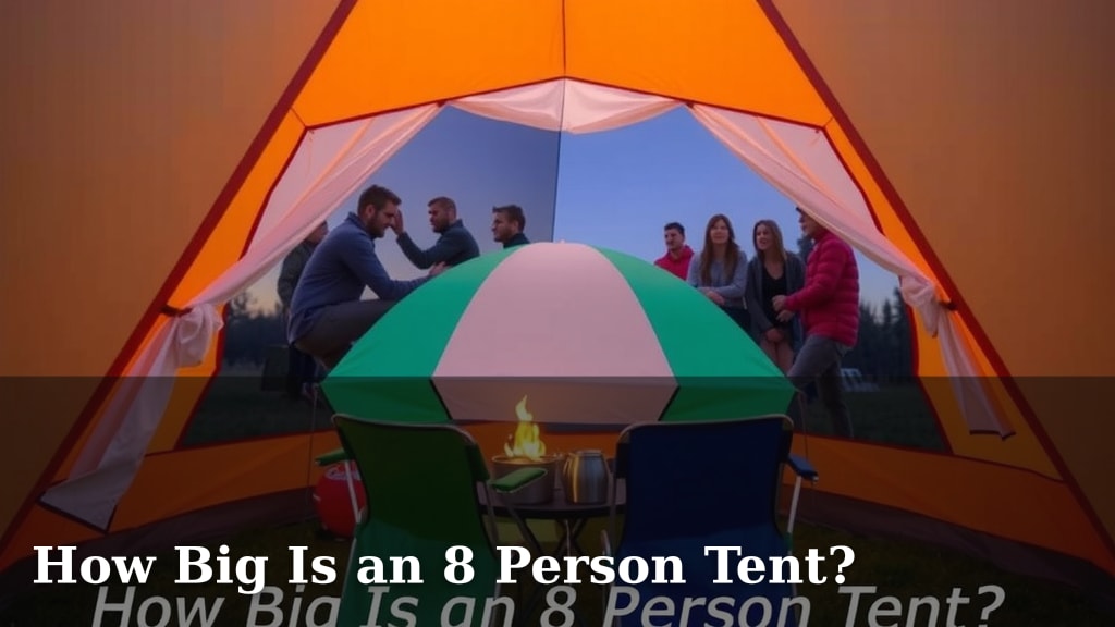 How Big Is an 8 Person Tent?