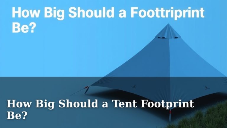 How Big Should a Tent Footprint Be?