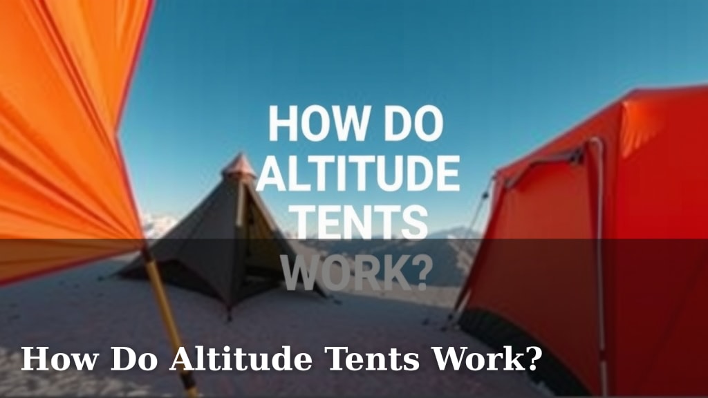 How Do Altitude Tents Work?