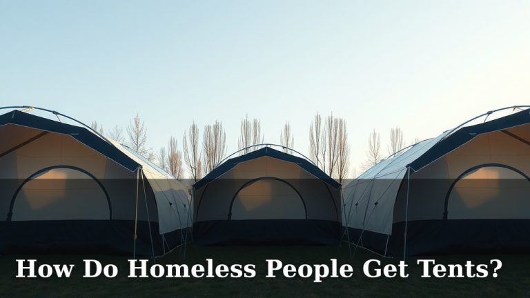 How Do Homeless People Get Tents?