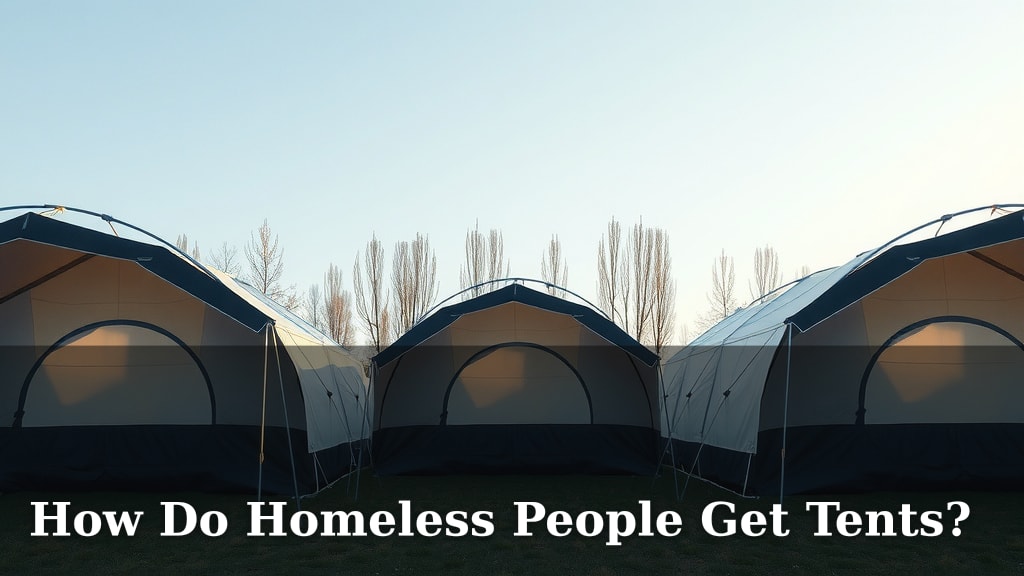 How Do Homeless People Get Tents?