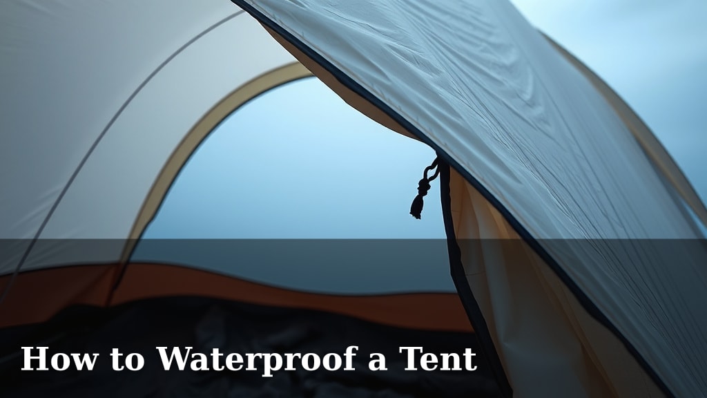 How to Waterproof a Tent