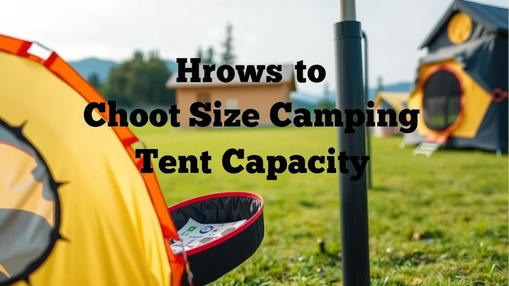 Choosing the Right Camping Tent Capacity