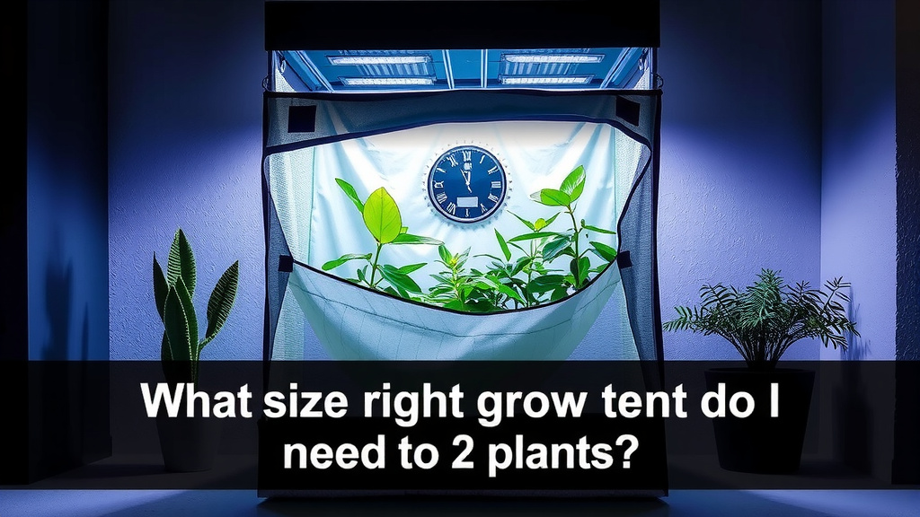 Choosing the Right Grow Tent Size for Two Plants
