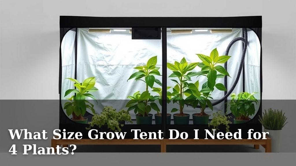 What Size Grow Tent Do I Need for 4 Plants?