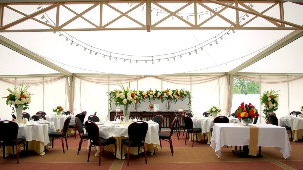 Planning Your Tent Size for 120 Guests