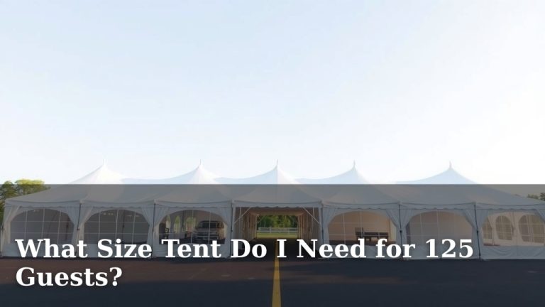 What Size Tent Do I Need for 125 Guests?