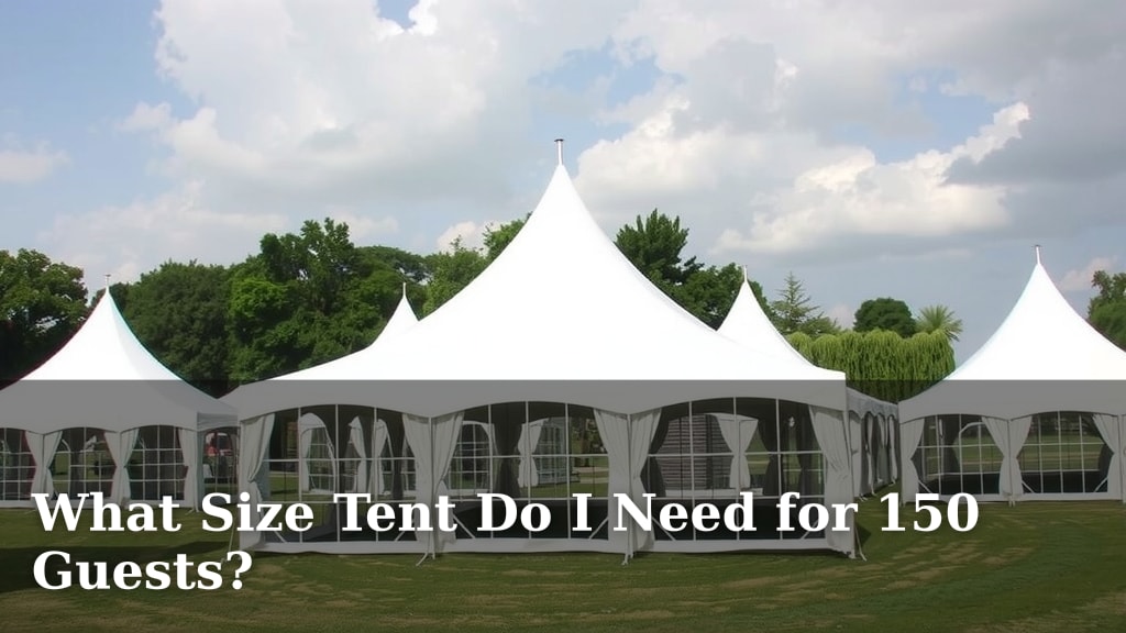 What Size Tent Do I Need for 150 Guests?