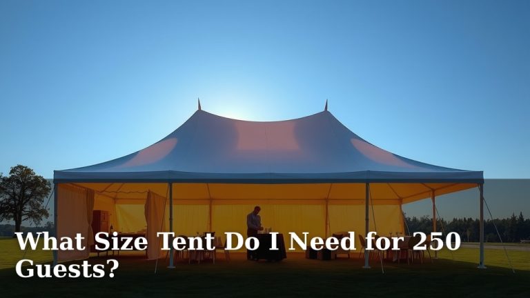 What Size Tent Do I Need for 250 Guests?