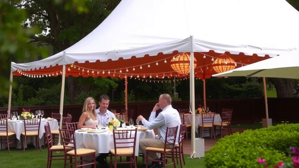 Picking the Perfect Tent Size for Your 30 Guests