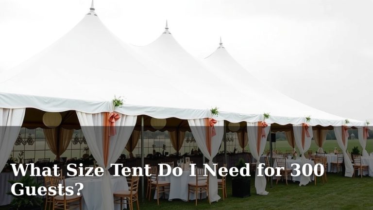 What Size Tent Do I Need for 300 Guests?