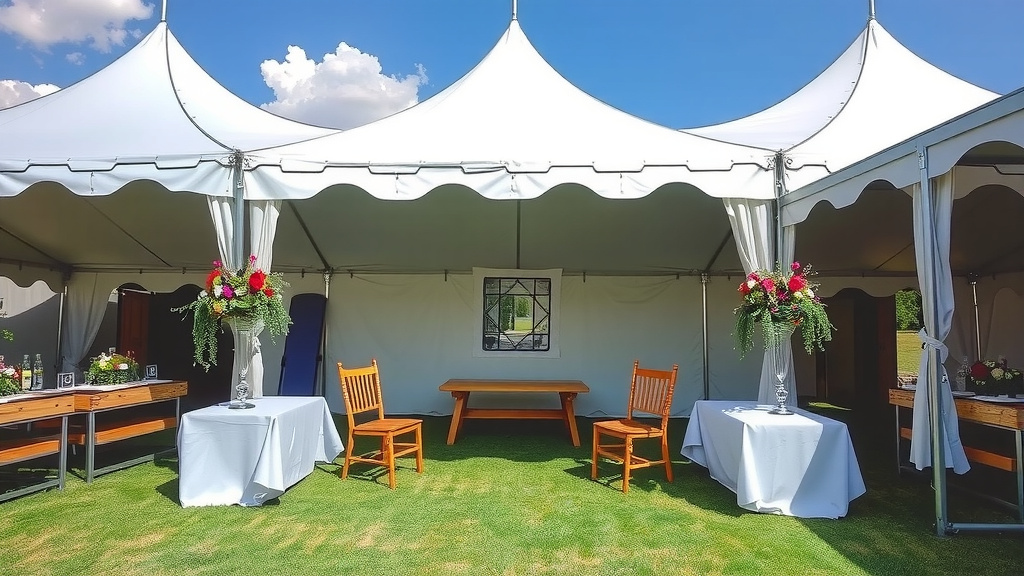 Figuring Out the Right Tent Size for Your 60 Guests