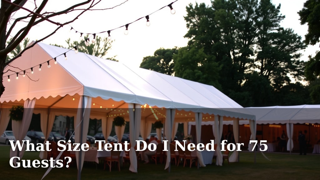 What Size Tent Do I Need for 75 Guests?