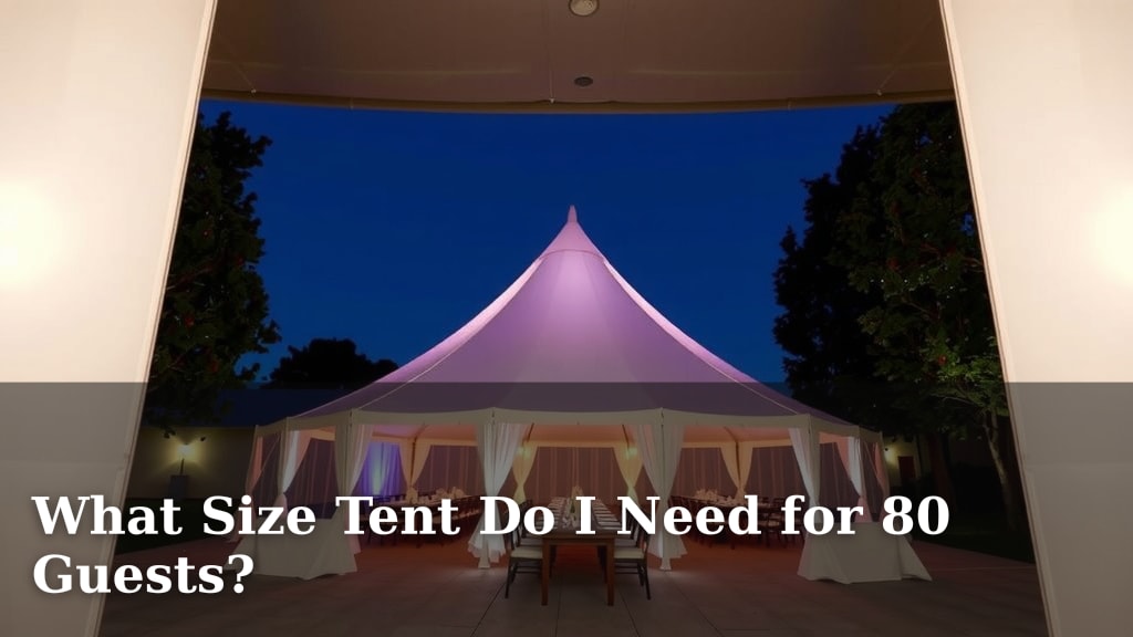 What Size Tent Do I Need for 80 Guests?