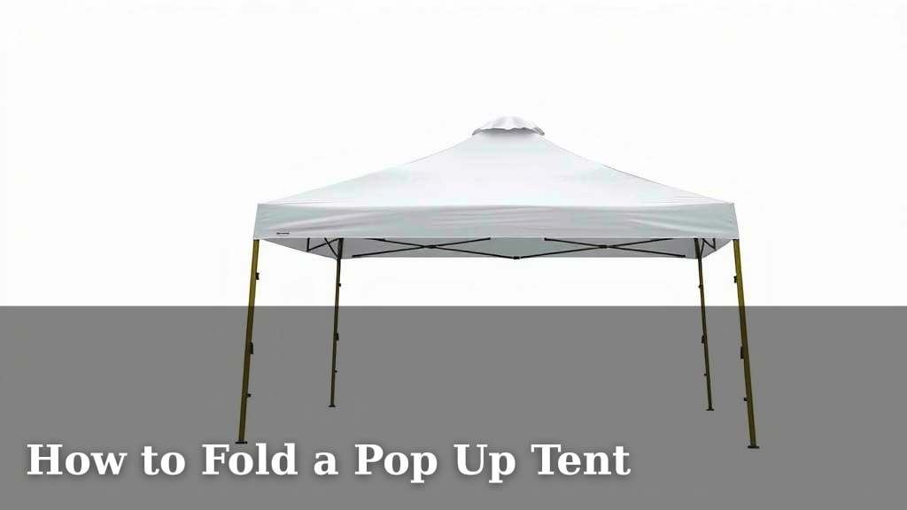 How to Fold a Pop Up Tent