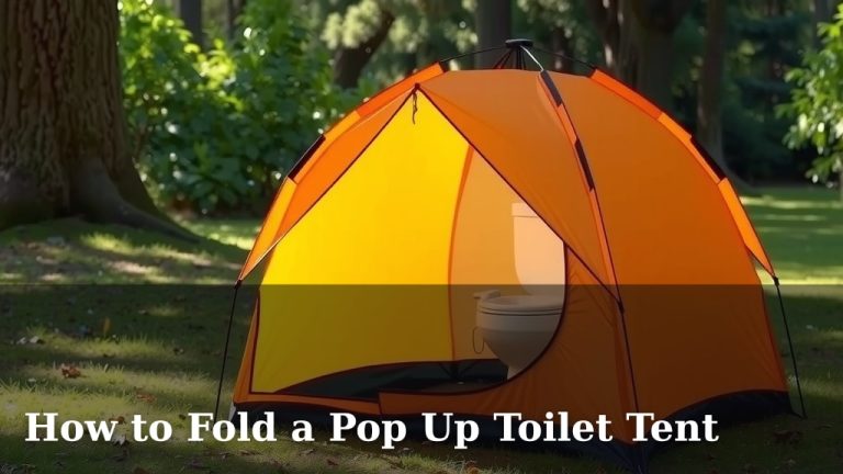 How to Fold a Pop Up Toilet Tent