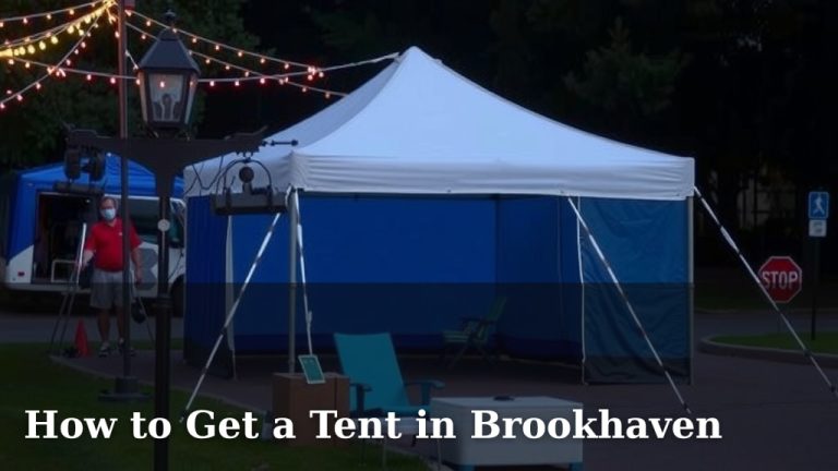How to Get a Tent in Brookhaven