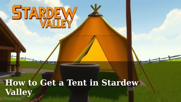 How to Get a Tent in Stardew Valley
