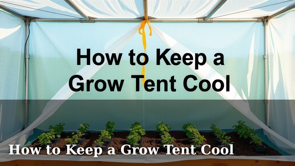 How to Keep a Grow Tent Cool
