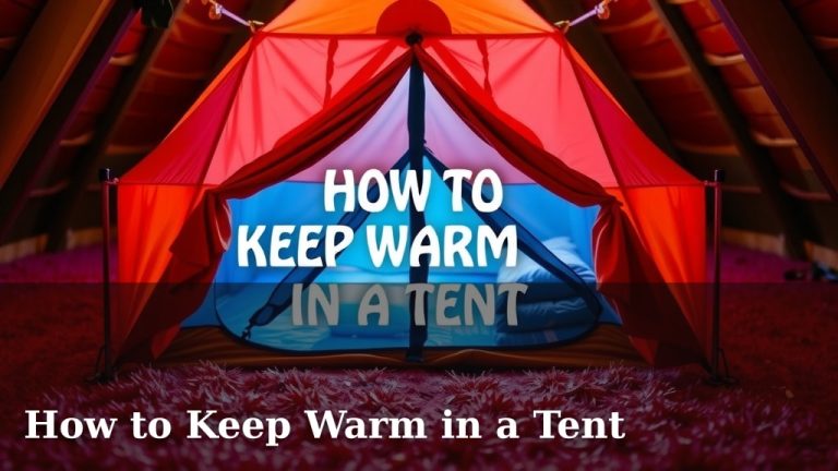 How to Keep Warm in a Tent