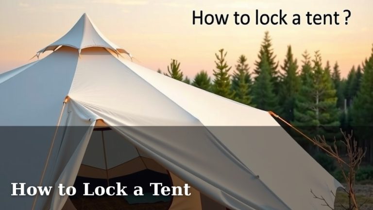 How to Lock a Tent