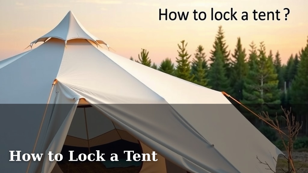 How to Lock a Tent