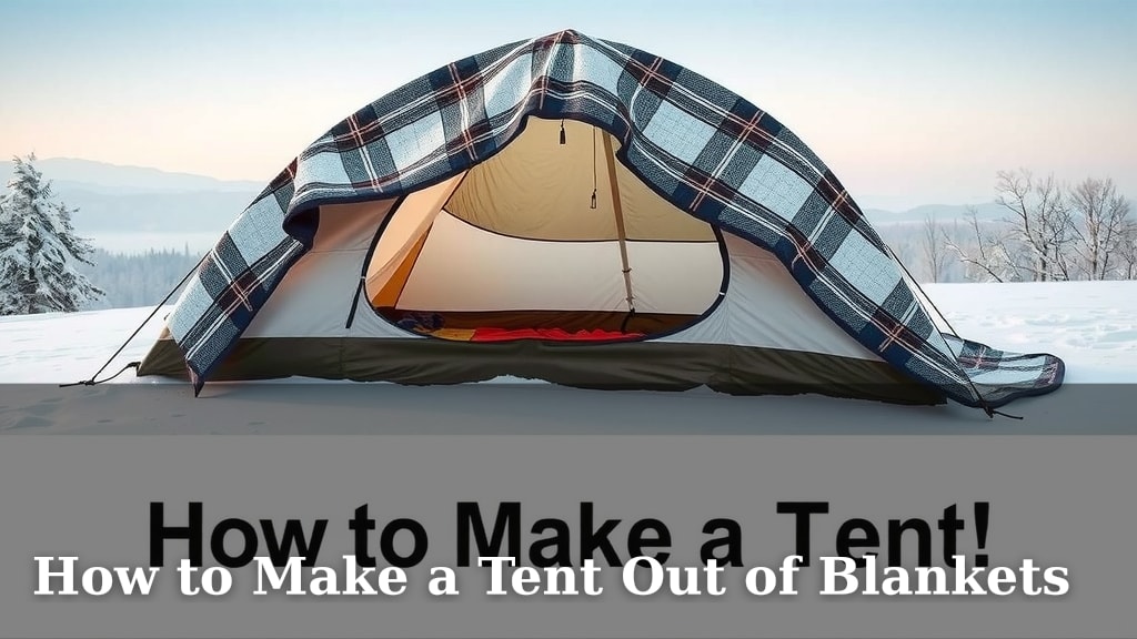 How to Make a Tent Out of Blankets