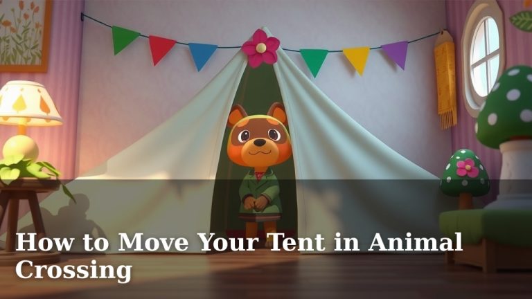 How to Move Your Tent in Animal Crossing