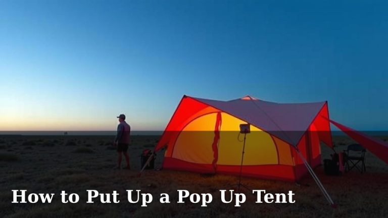 How to Put Up a Pop Up Tent