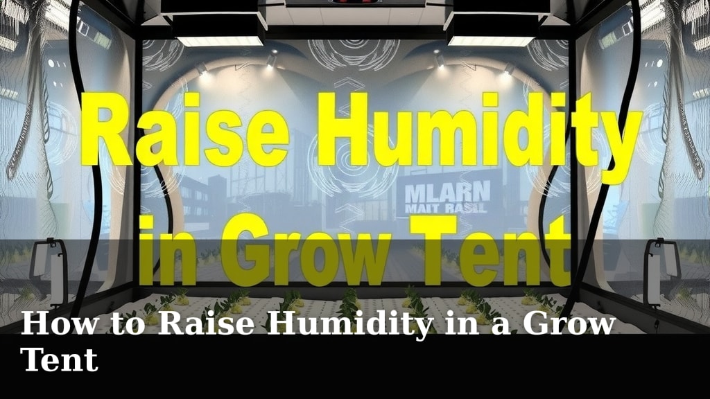 How to Raise Humidity in a Grow Tent