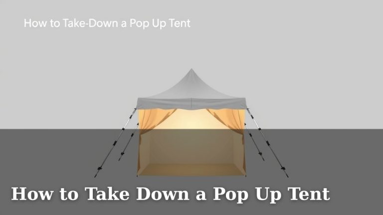How to Take Down a Pop Up Tent