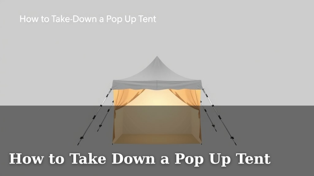 How to Take Down a Pop Up Tent