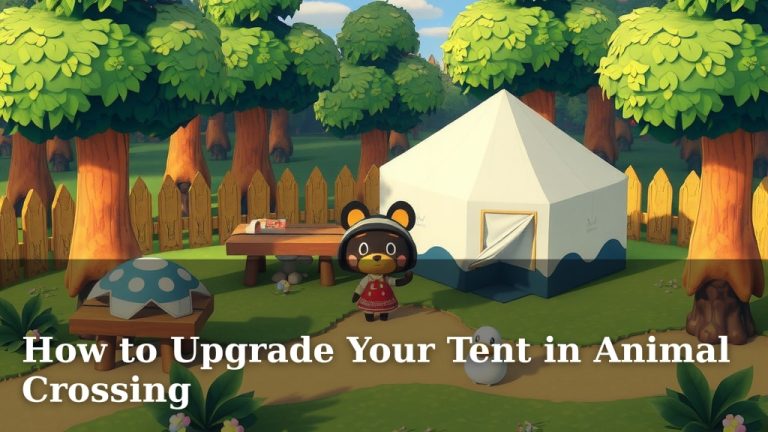 How to Upgrade Your Tent in Animal Crossing