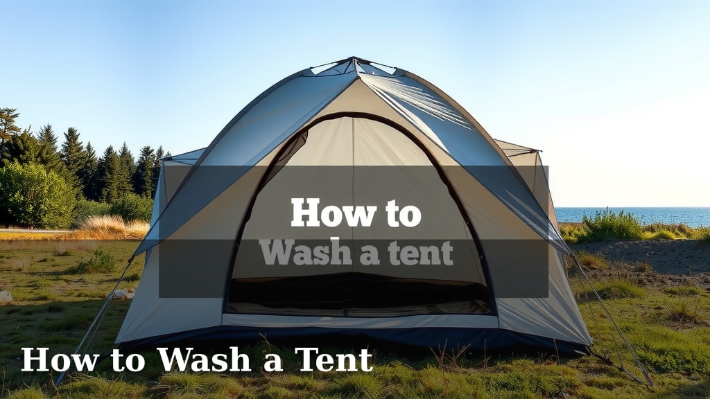 How to Wash a Tent