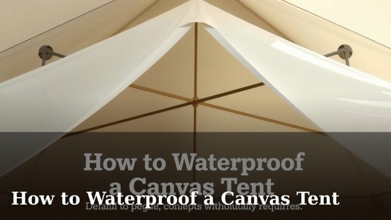 How to Waterproof a Canvas Tent