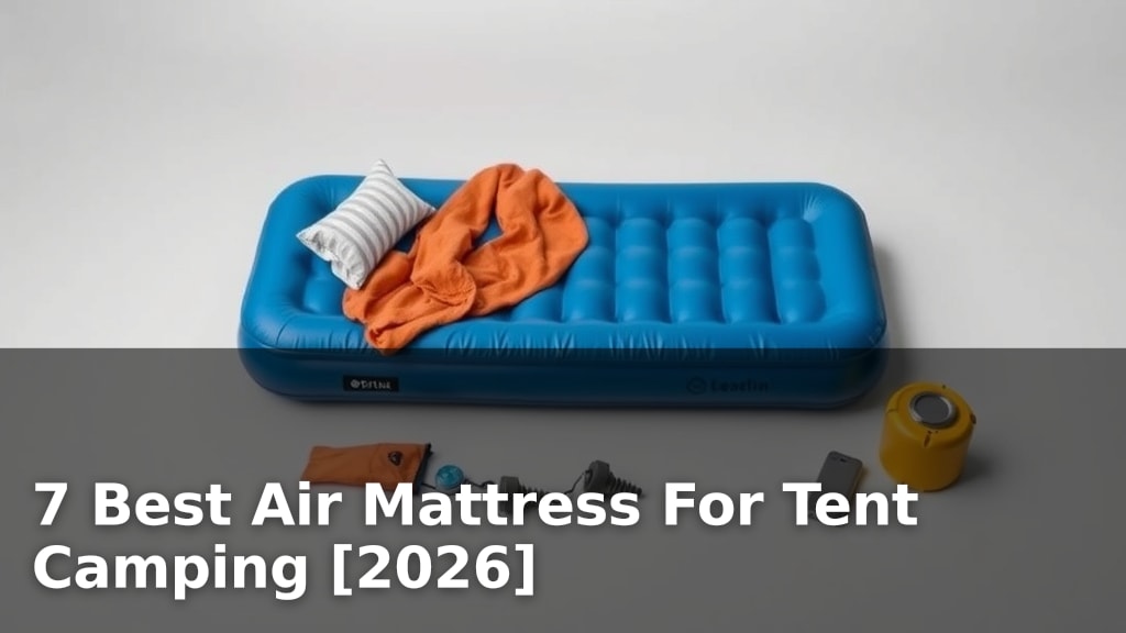 7 Best Air Mattress For Tent Camping [2026]