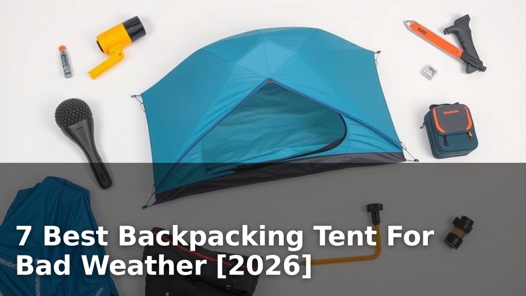 7 Best Backpacking Tent For Bad Weather [2026]