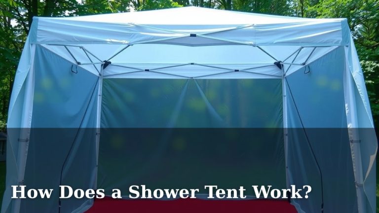 How Does a Shower Tent Work?