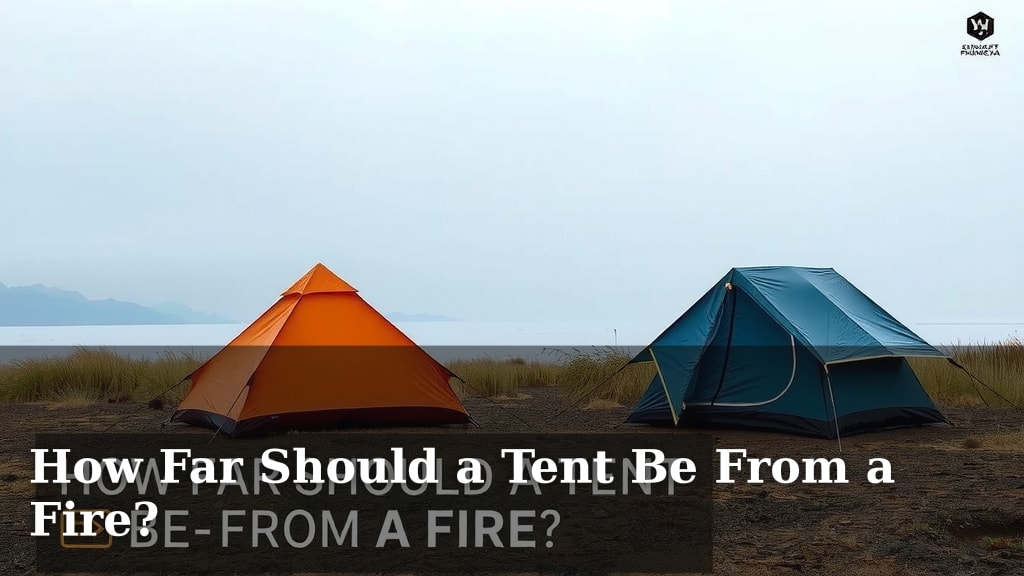 How Far Should a Tent Be From a Fire?