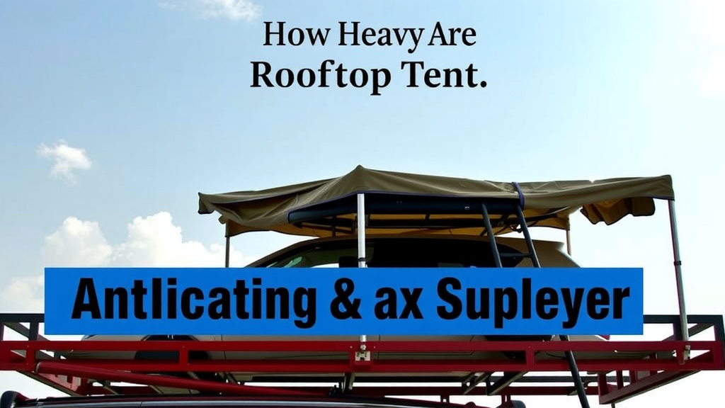 Understanding Rooftop Tent Weight: What to Expect