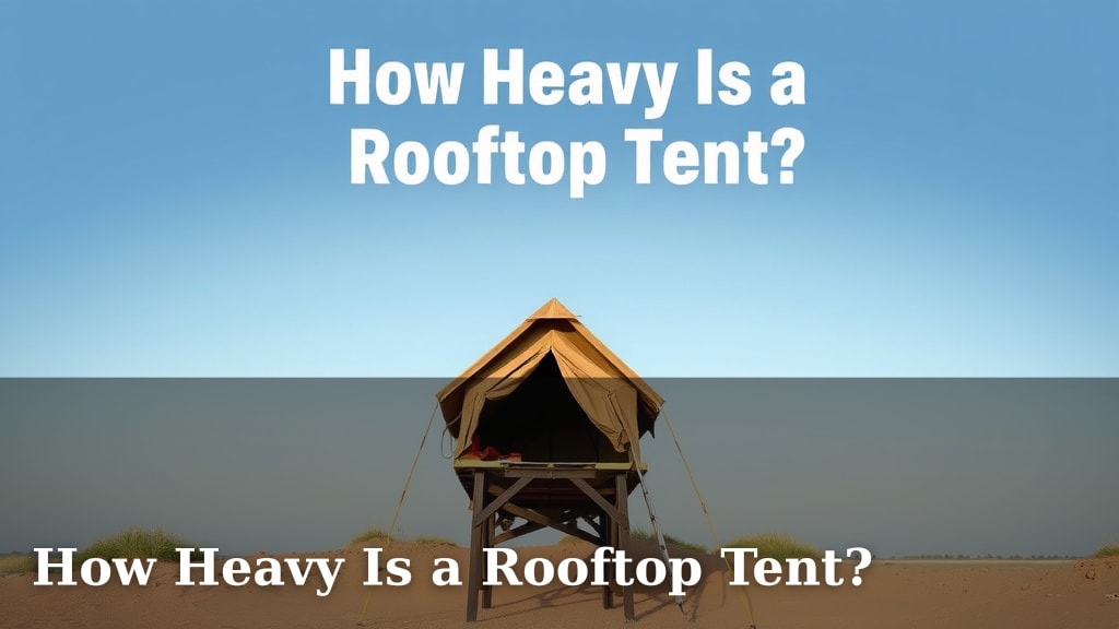 How Heavy Is a Rooftop Tent?