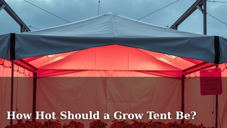 How Hot Should a Grow Tent Be?