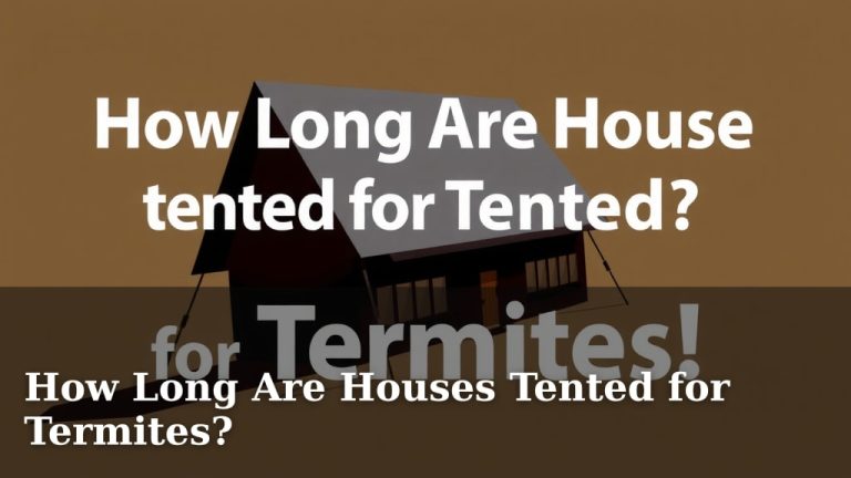 How Long Are Houses Tented for Termites?
