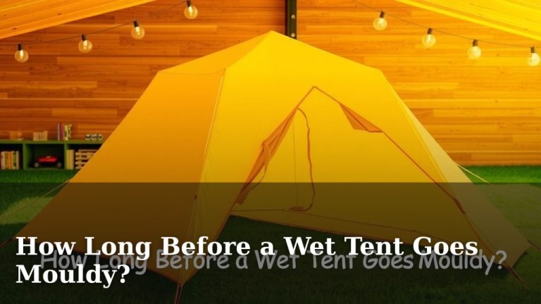 How Long Before a Wet Tent Goes Mouldy?