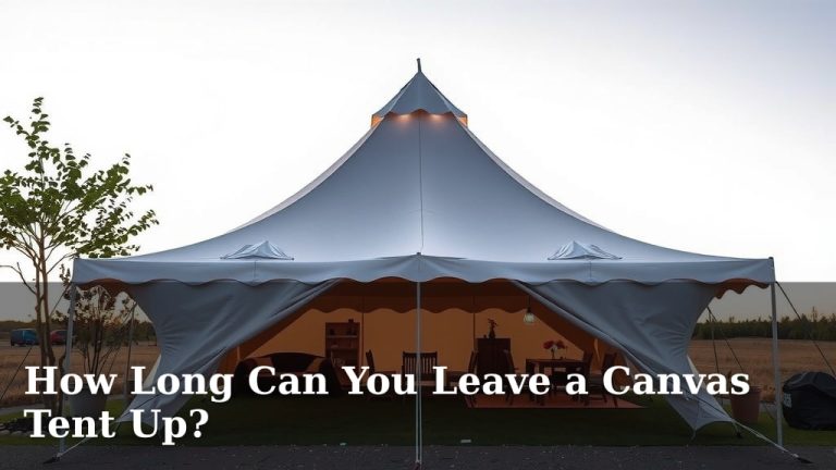 How Long Can You Leave a Canvas Tent Up?