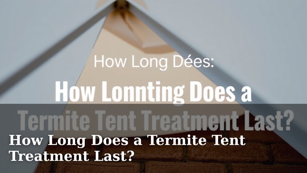How Long Does a Termite Tent Treatment Last?