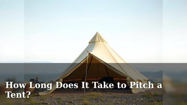 How Long Does It Take to Pitch a Tent?