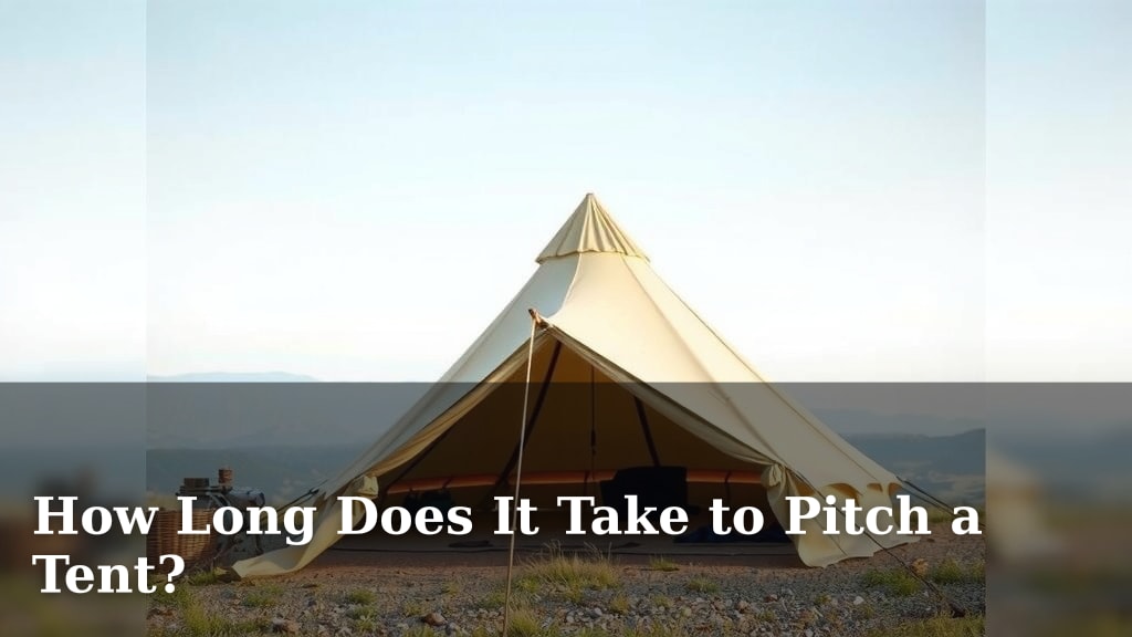 How Long Does It Take to Pitch a Tent?