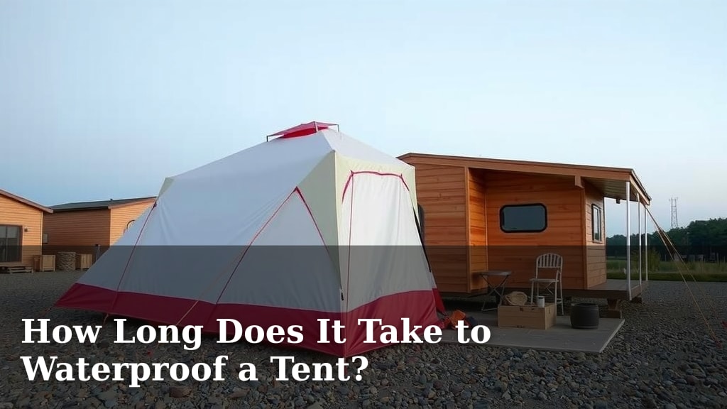 How Long Does It Take to Waterproof a Tent?