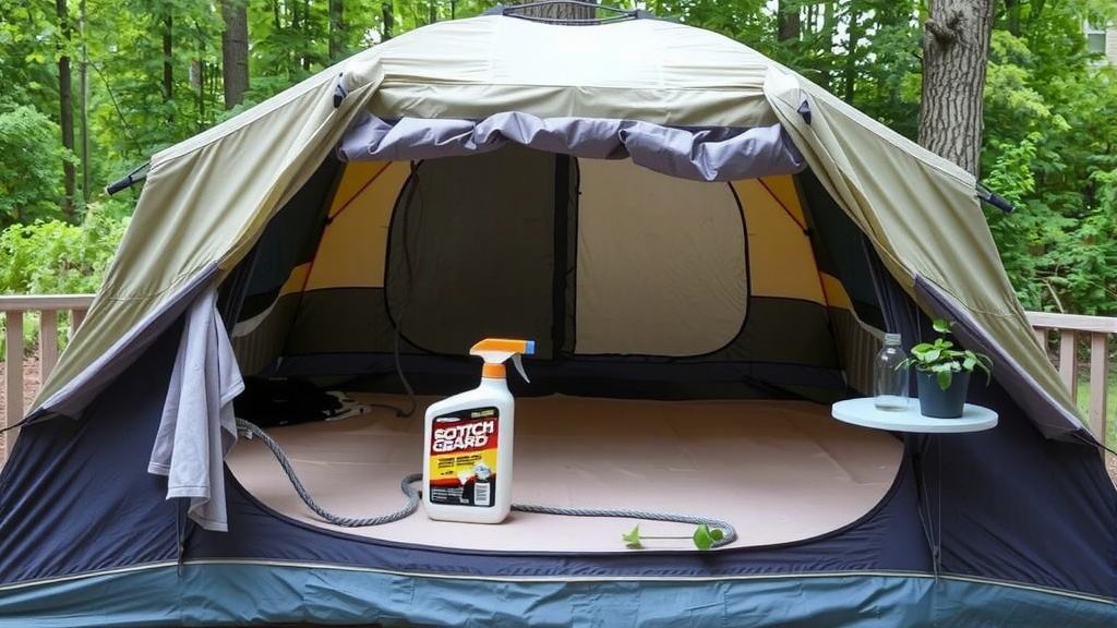 Getting Your Tent Dry After Scotchgard Application